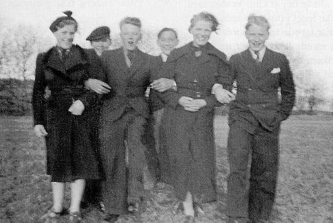 Ungdommen p tur til Kragebjerg i 1938