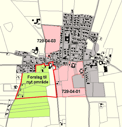 Forslag til omrde for mulig byvkst i Asferg