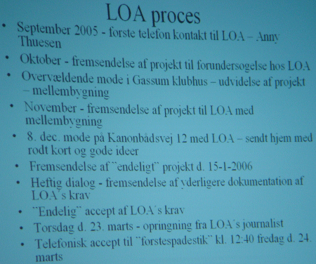Processen med LOA Processen med LOA