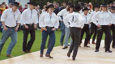 Line dancers