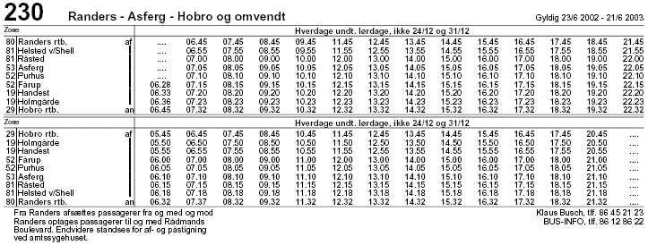 Kreplan Randers - Asferg - Hobro