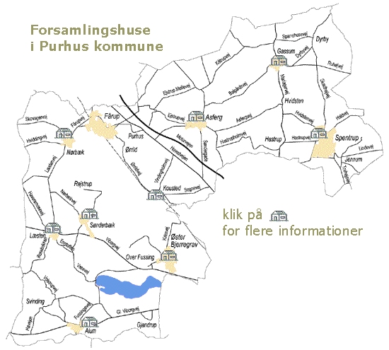 Oversigt over forsamlingshuse i Purhus kommune